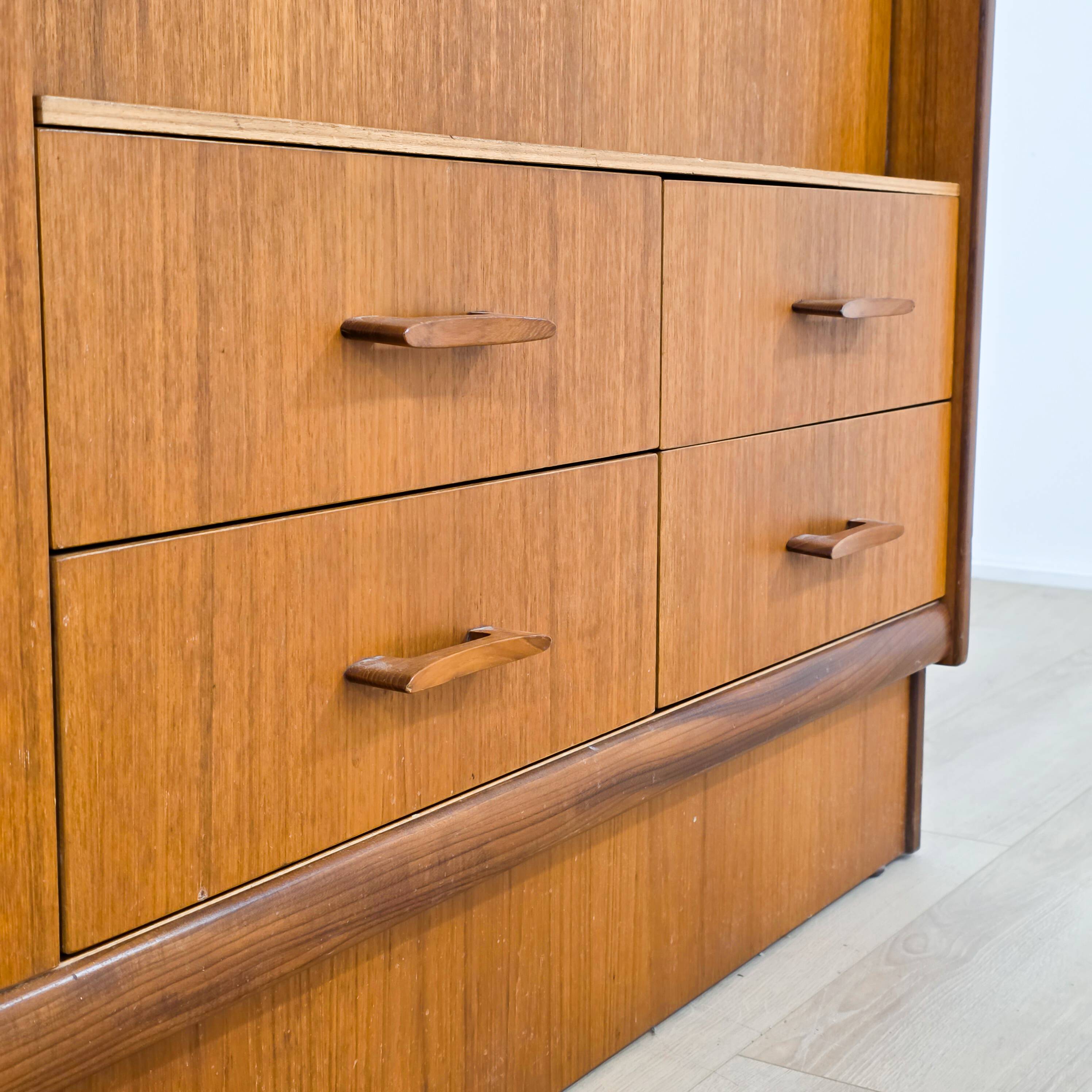 Scandinavian teak wardrobe from the 1970s.