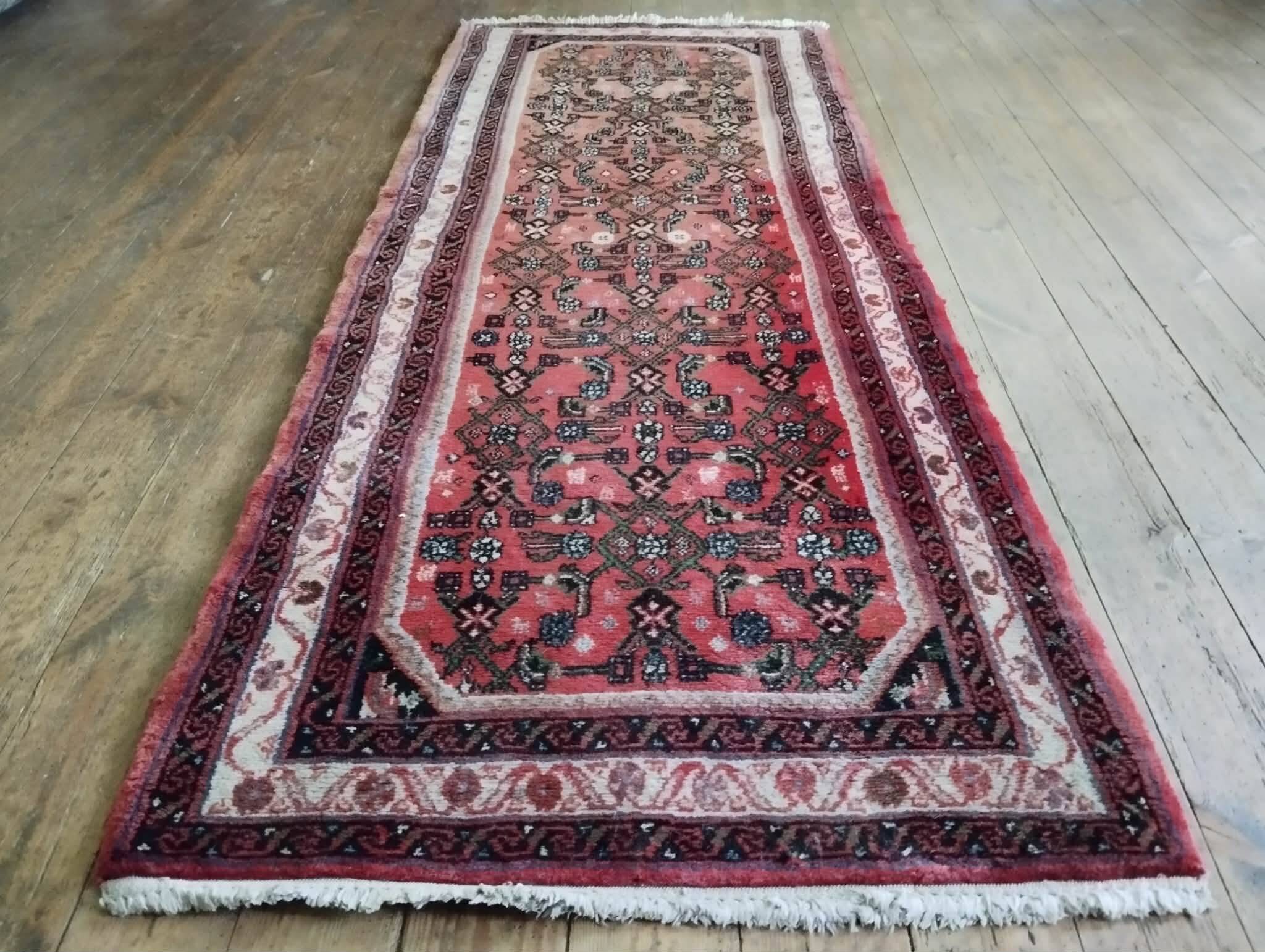 Tapis de couloir Hamadan fait main 200x79cm
