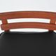 Erik Buck set of three bar stools in teak and leather Dyrlund Denmark 1960