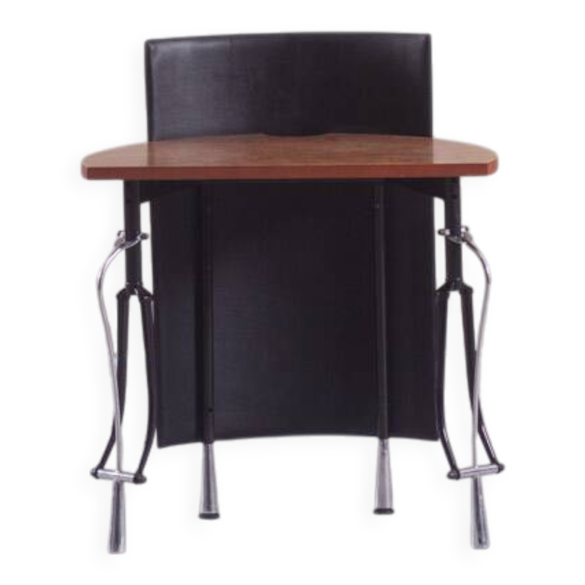 Postmodern small ‘La Vuelta’ desk by Perry King and Santiago Miranda for Akaba, Spain, 1980s