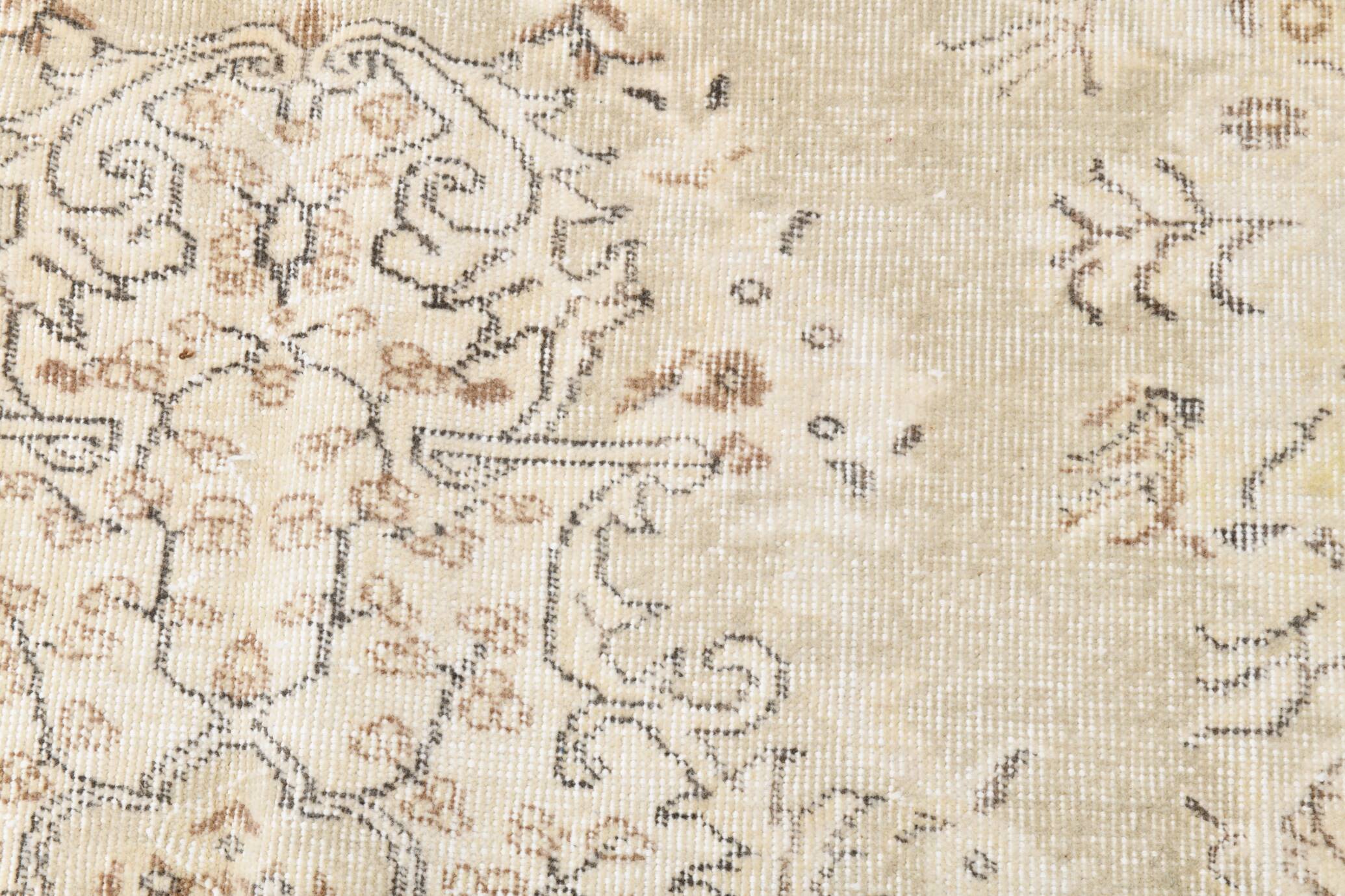 6x9 Persian Vintage Carpet, Authentic Anatolian Turkish Rug, 174x271 Cm