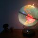 Lampe Globe terrestre mappemonde Grange Batelière 1973