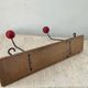 Vintage wooden coat rack from the 50s