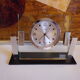 Quartz reclining clock, Swiss movement, WMC brand in its original cabinet