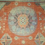 Antique Khotan rug Uyghur East Turkestan 1910