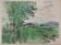 Raoul DUFY: View of the tree on the plains, Lithograph