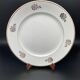 Plates with flowers and silver edging