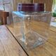 Ancient moulded glass jar with bakelite lid 20th century