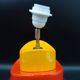 Kotska lamp model Gibus tricolor 1980 Memphis style Sun tangerine pepper