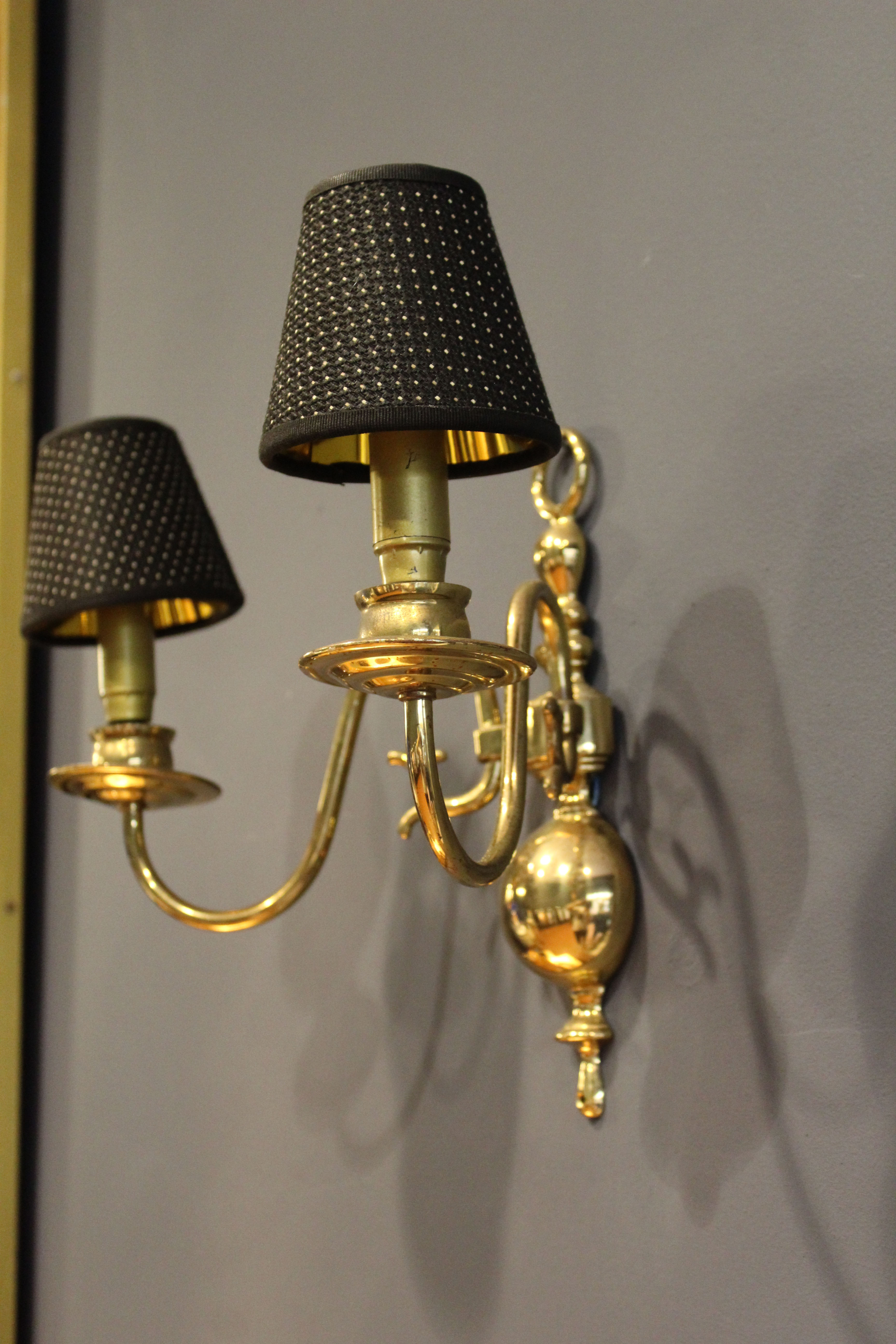 Italian midcentury brass sconce