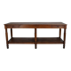 Antique oak 19th century French rustic console / drapers or side table