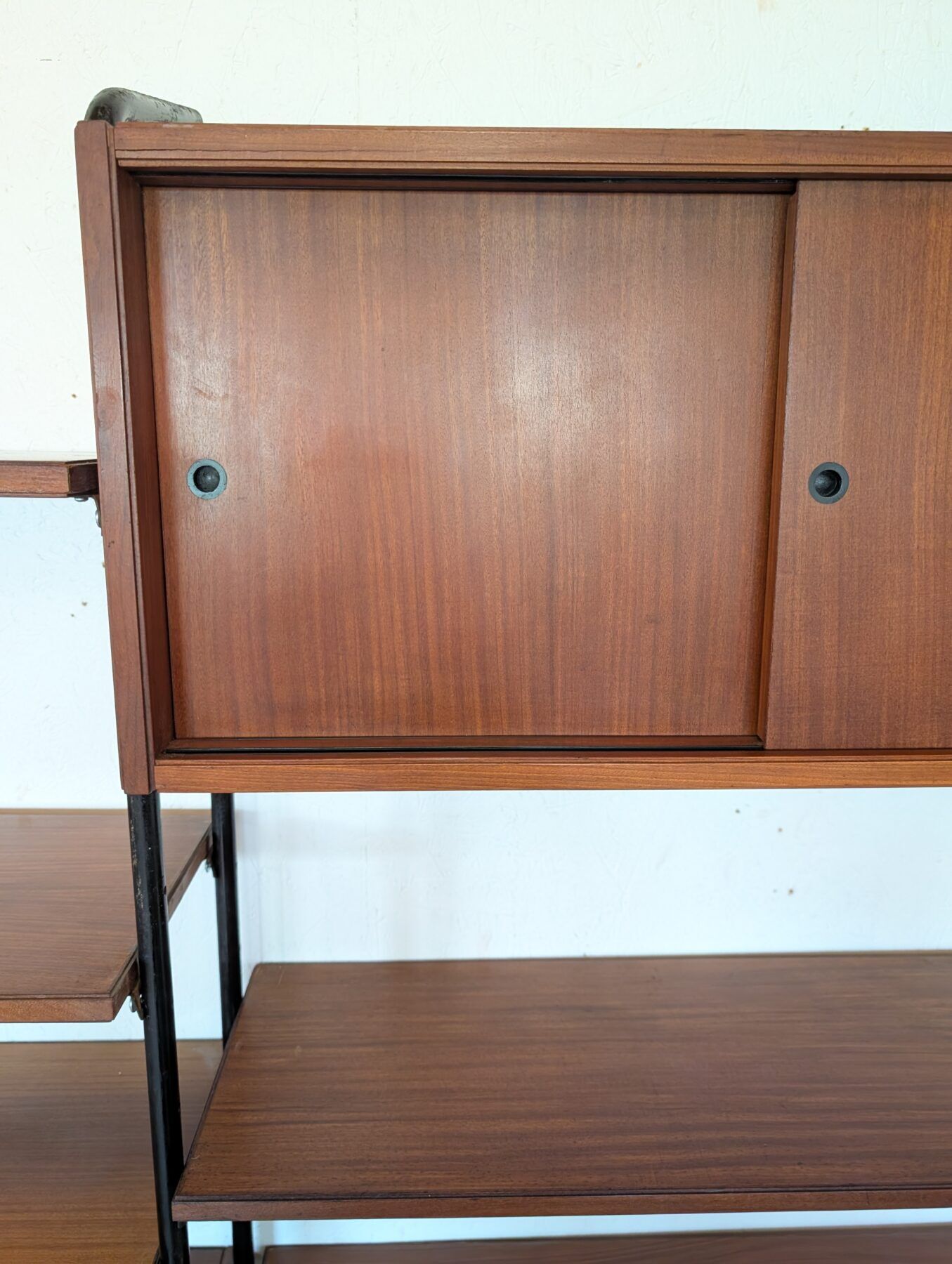 Free-standing teak bookshelf, Italy, 1960s