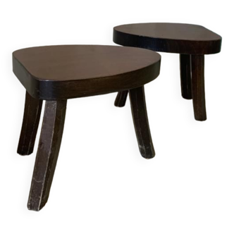Pair of rustic stools