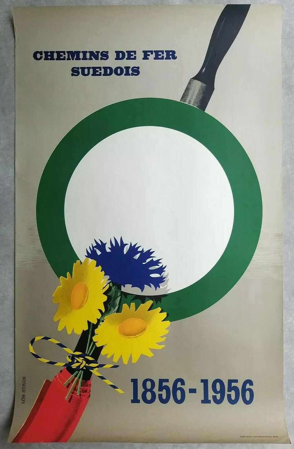 Old poster/original train poster lithograph