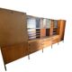 Arp, oak and metal bookshelf, 1960s