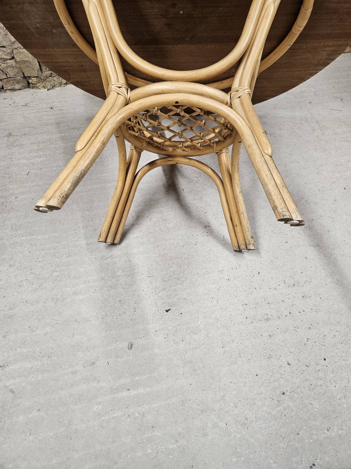 Vintage bamboo table 1980"