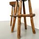 Pair of brutalist bar stools, France, 1950s