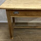 Genuine old farmhouse table stripped and varnished