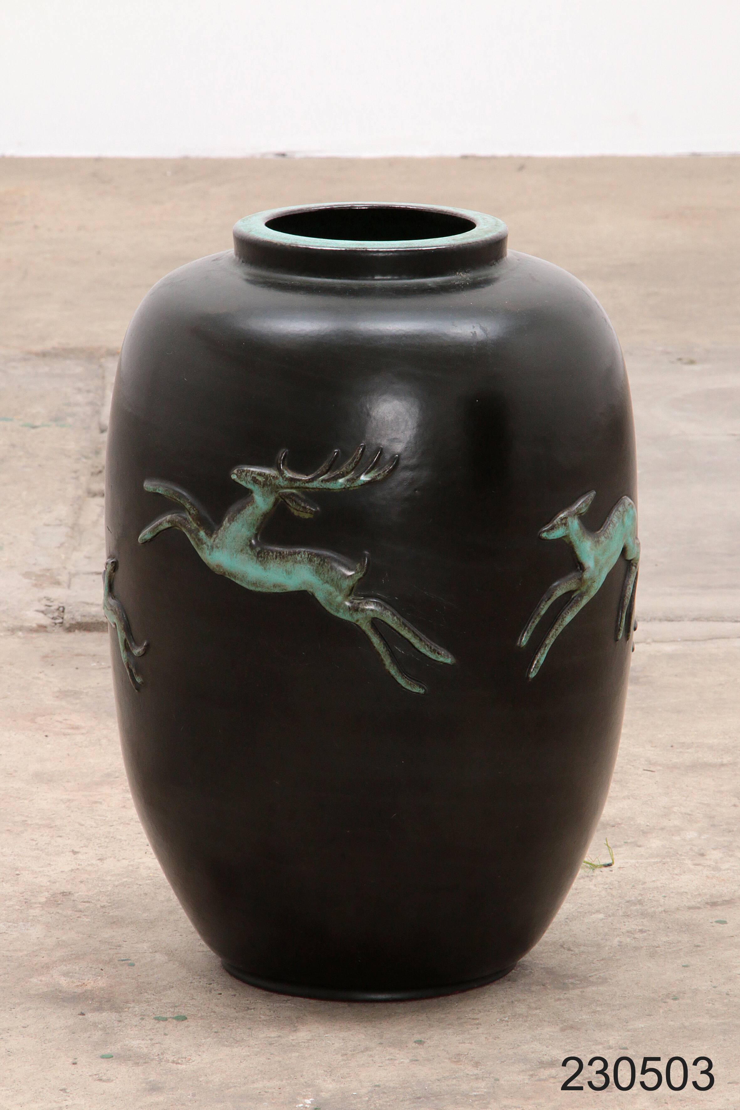 Large Vintage Vase design by Ugo Zaccagnini, 1950 Italy