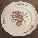 2 antique earthenware dishes from Les Islettes, 18th century