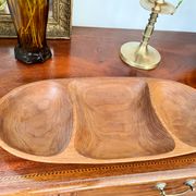 Plateau en bois vintage 41,5cm