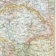 Old engraving 1898, Empire of Austria-Hungary, map • Lithograph, original illustration
