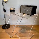 Paire de sellettes Z en plexi transparent