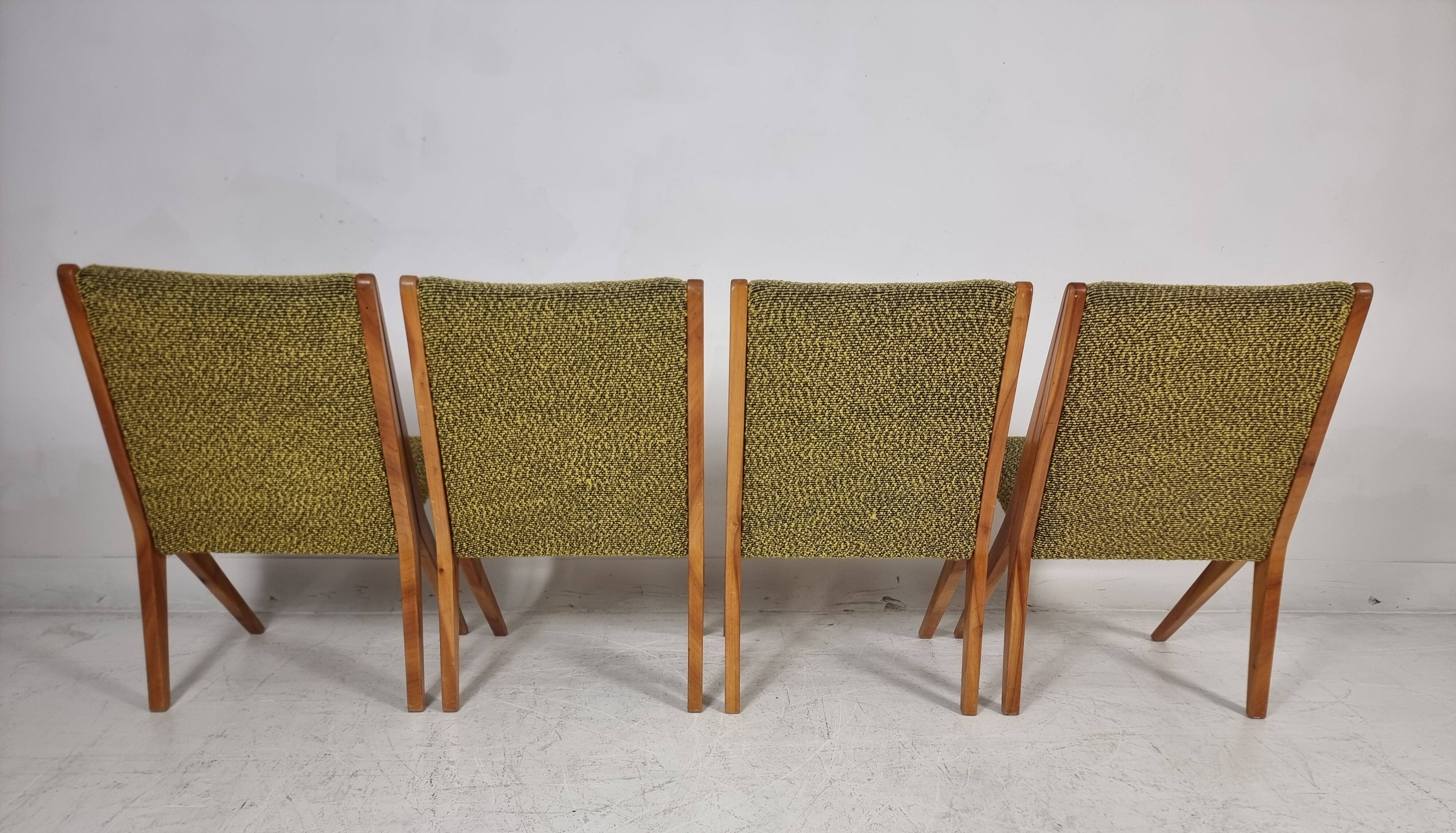 Vintage Chairs, 1970s, Set of 4