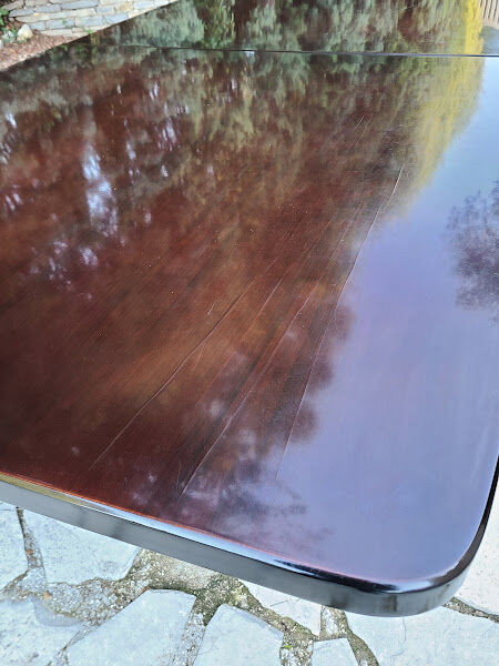 Vintage rosewood steel conference table Gianni Moscatelli Formanova 1970