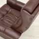 1970s, Danish armchair, original brown furniture leather.