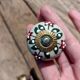 Retro door knobs in genuine sandstone