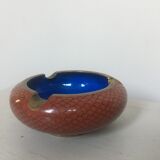 Chinese ashtray in enameled cloisonné metal