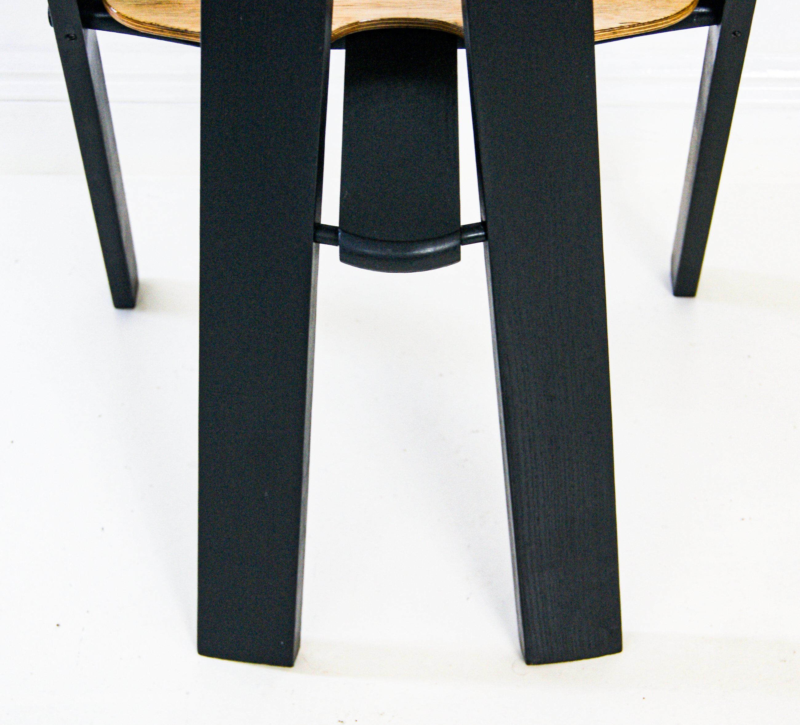 Set of 10 Danish Stacking Chairs in Beech
