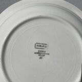 Plat rond éclairs 1970 Digoin Sarreguemines