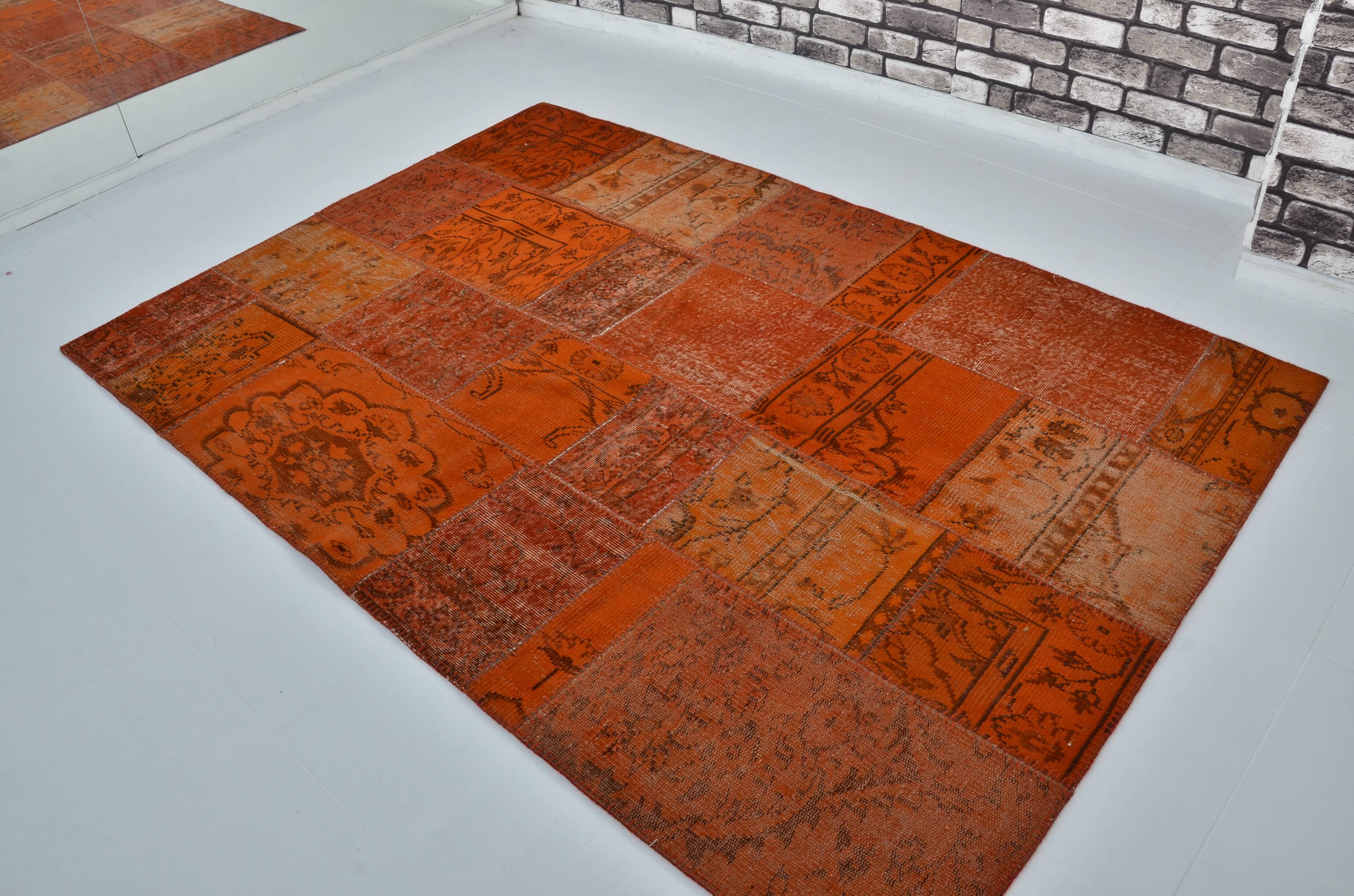 Orange Decorative Vintage Carpet sku 3038