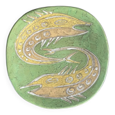 Hungarian art ceramic wall plate 1960-1970