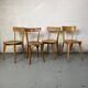 4 chaises bistrots dépareillés