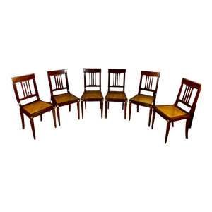 6 chaises style Louis XVI transition