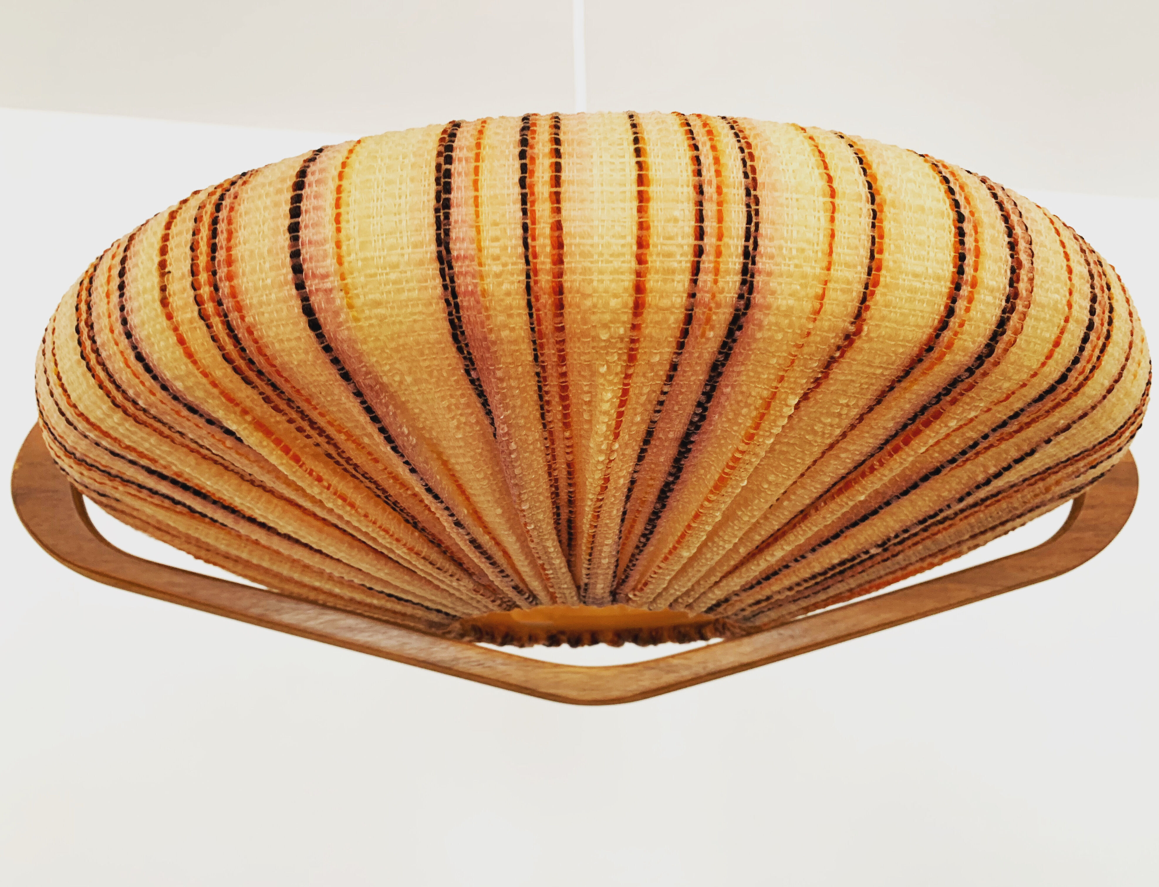 Walnut pendant lamp by Temde