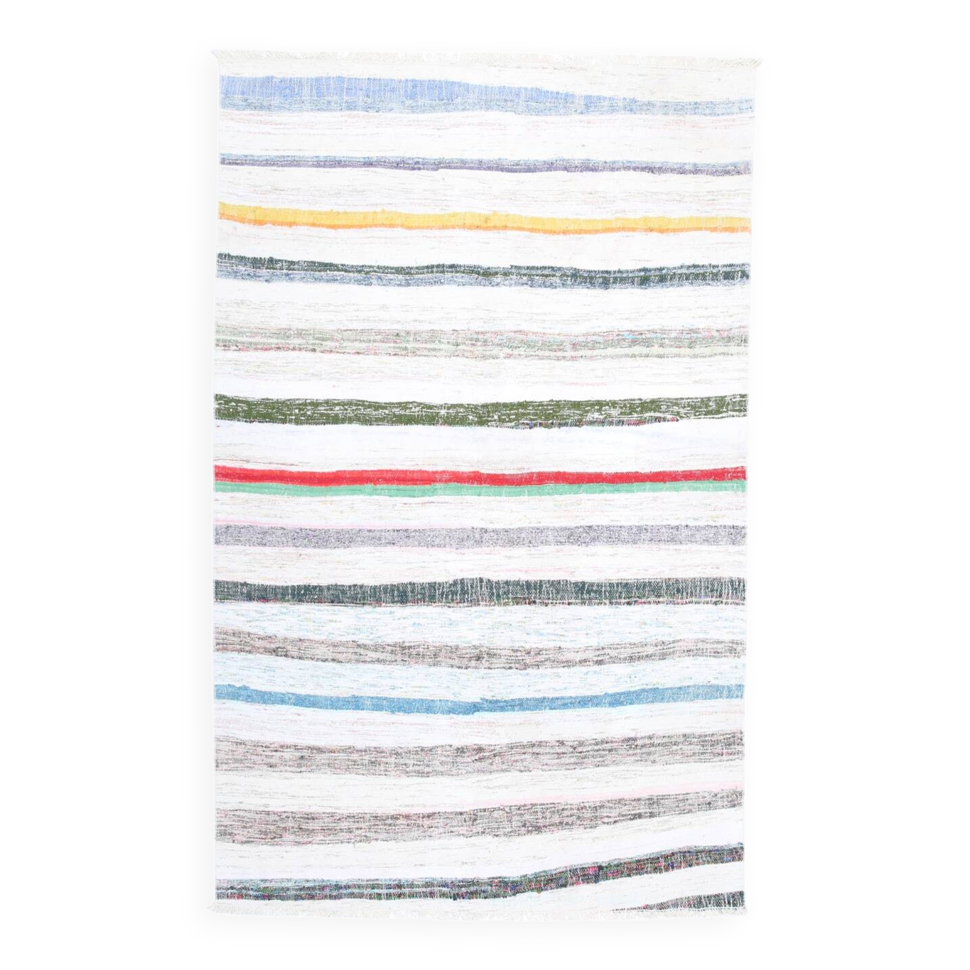 5x8 Contemporary Handmade Vintage Kilim Rug, 149x238Cm