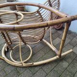 1960s Rattan Rocking Chair