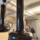 Lita pendant light, chocolate color, 1970