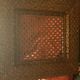 Square placemat in woven rattan and caning