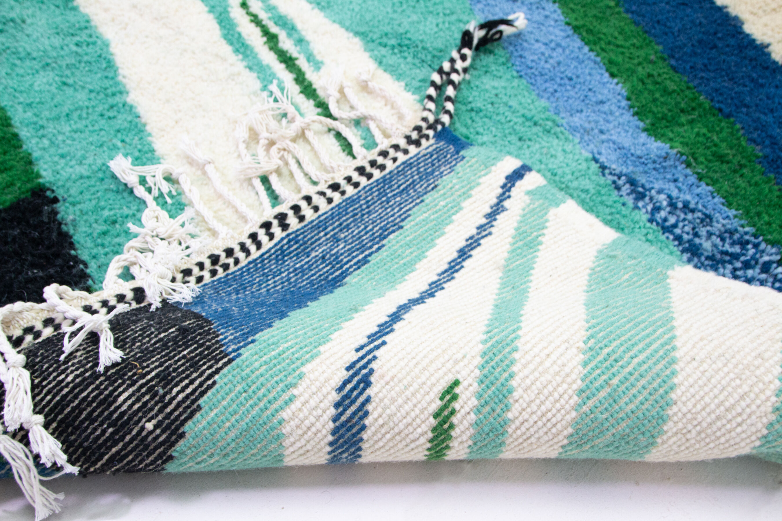 Beni ouarain rug, contemporary wool, moroccan handmade, unique piece signed designer khalil minka