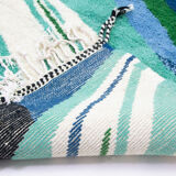 Beni ouarain rug, contemporary wool, moroccan handmade, unique piece signed designer khalil minka