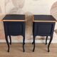 Duo de Chevets de style Louis XV, Bleu de Sèvres