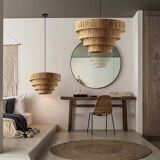Handmade raffia suspensions