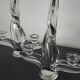 Pair of crystal candle holders