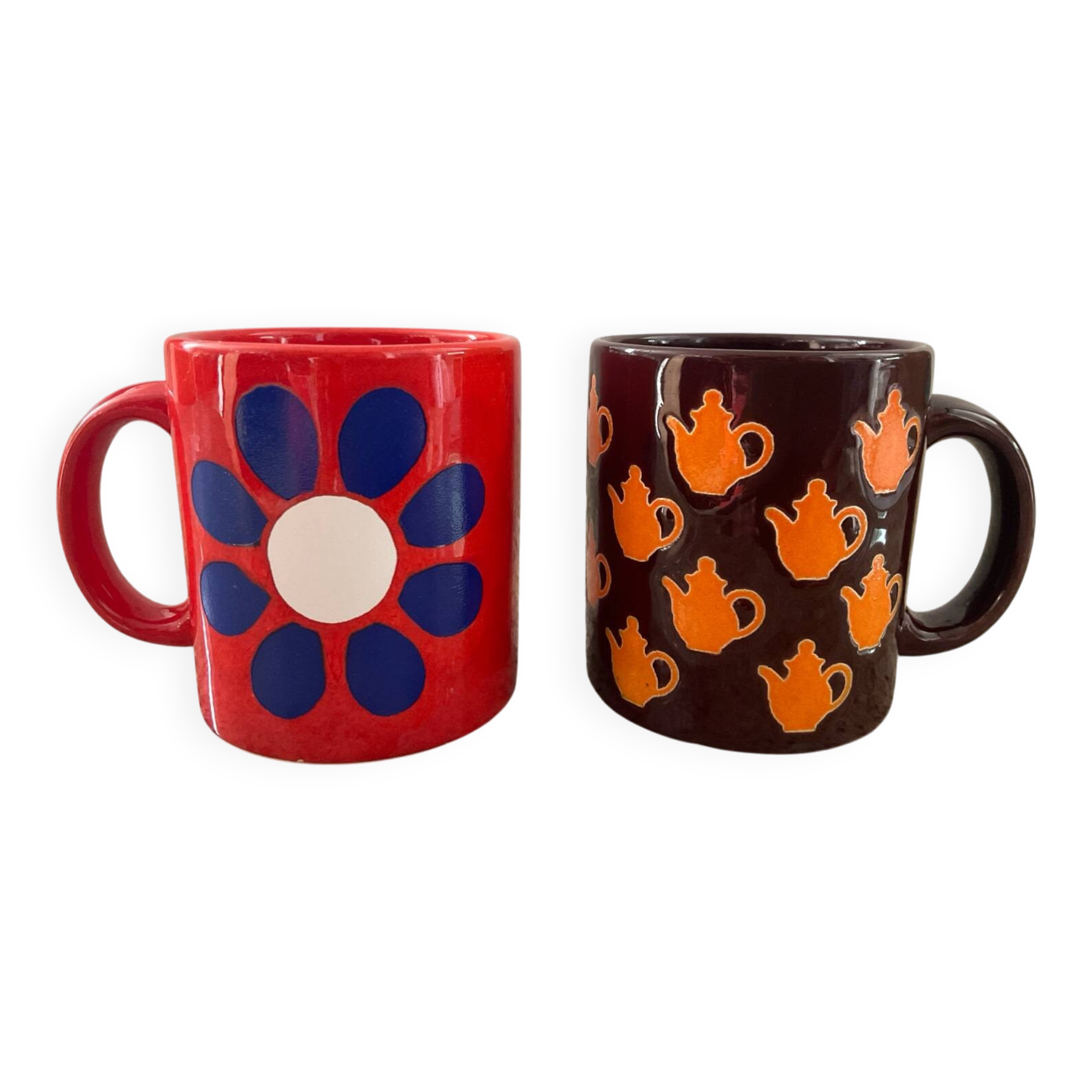 Set 2 mugs vintage West Germany céramique