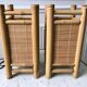 Pair of bedside lamps in rattan bamboo 70s